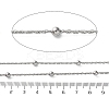 304 Stainless Steel Chains with Beads CHS-F020-12P-2