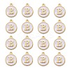 Golden Plated Alloy Charms X-ENAM-S118-01B-2