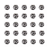 Printed Natural Wooden Beads WOOD-TA0001-57-2