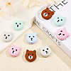 CHGCRAFT 10Pcs 5 Colors Silicone Beads SIL-CA0001-91-5