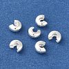 Brass Crimp Bead Cover KK-K383-07E-S-2