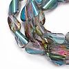 Electroplate Glass Beads Strands EGLA-L010-M-2