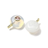 Natural & Synthetic Gemstone Flat Round Pendants G-H318-01G-A-3