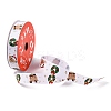 5 Yards Christmas Polyester Printed Grosgrain Ribbon OCOR-A008-01D-2