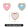 9Pcs 3 Colors Rack Plating Eco-friendly Brass Enamel Charms FIND-SZ0002-45-2