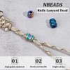 3Pcs 3 Style Outdoor EDC Tool Titanium Alloy Parachute Rope European Beads FIND-NB0004-97A-4