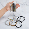 6 Sets 6 Styles Elastic Imitation Leather with Rhinestone Shoelace Bands FIND-FH0009-42-3