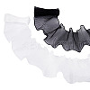 2Pcs 2 Color Nylon Pleated Lace Trim OCOR-TA0002-75-2