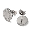 Non-Tarnish 304 Stainless Steel Stud Earring Findings STAS-M323-24P-2