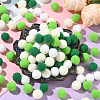 400Pcs 4 Colors Polyester Pom Pom Ball DIY-SC0031-36-5