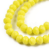 Opaque Solid Color Glass Beads Strands EGLA-A034-P6mm-D26-2