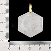 Natural Quartz Crystal Faceted Pendants G-B188-03G-07-3