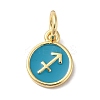 Real 18K Gold Plated Brass Enamel Charms KK-L216-001G-C05-1