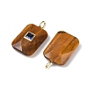 Natural Tiger Eye Pendants G-I391-03G-07-2