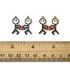 2 Pairs 2 Colors Valentine's Day 304 Stainless Steel Enamel Magnetic Pendants STAS-FS0002-08-5