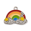 Alloy Enamel Pendants ENAM-M009-01A-P-1