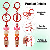 5Pcs Alloy and Brass Bar Beadable Keychain for Jewelry Making DIY Crafts DIY-SW0001-15B-3