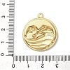 304 Stainless Steel Enamel Pendants STAS-I347-01G-03-3