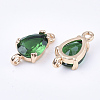 Transparent Glass Links connectors GLAA-T007-18B-2