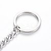 Tarnish Resistant Polishing 304 Stainless Steel Split Key Rings STAS-H558-46P-2