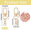 40Pcs Zinc Alloy Swivel Clasps FIND-SP0004-28KCG-2
