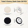   40Pcs 2 Colors Aluminum Buttons DIY-PH0008-67-5