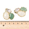 Natural Amethyst/Green Aventurine/Quartz Crystal  Links connectors G-E526-28M-3