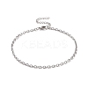 304 Stainless Steel Cable Chain Bracelet for Men Women BJEW-E031-01P-06-1