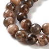 Natural Black Sunstone Beads Strands G-U009-A01-03-4
