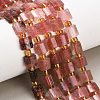 Natural Strawberry Quartz Beads Strands G-F833-Q02-01-1