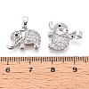 Brass Micro Pave Cubic Zirconia Pendants KK-N257-61P-3