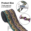 2Rolls 2 Colors Ethnic Style Embroidery Polyester Ribbons OCOR-GA0001-12-2