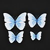 PVC Plastic Artificial 3D Butterfly Decorations DIY-I072-02B-2