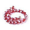 Electroplate Glass Beads Strands EGLA-F132-AB02-2