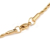 304 Stainless Steel Rope Chain Necklaces X-NJEW-R223-14-2