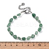 Natural Green Aventurine Beaded Bracelets for Women G-P563-07P-23-5