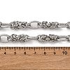 304 Stainless Steel Byzantine Chain Necklaces NJEW-T016-16P-5