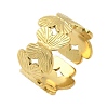 304 Stainless Steel Open Cuff Ring for Women RJEW-B109-05G-01-4