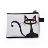 Cute Cat Polyester Zipper Wallets ANIM-PW0002-28B-2