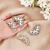 4Pcs 2 Colors Detachable Alloy Rhinestone Shoe Buckle Clips FIND-AR0005-05-3