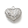 Brass with Cubic Zirconia Pendants KK-E792-30P-01-1