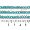 Electroplate Opaque Glass Beads Strands LS-EGLA-A035-P4mm-A12-4