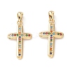 Brass Micro Pave Colorful Cubic Zirconia Pendants X-ZIRC-Z019-17G-NR-2