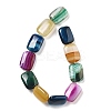 Natural Banded Agate Beads Strands G-K392-B10-13x18mm-3