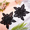 3D Flower Shape Polyester Embroidery Applqiues DIY-WH0304-947-4