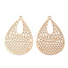 Long-Lasting Plated Brass Filigree Pendants KK-K336-33KCG-1