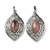 Natural Rhodonite Pendants G-Q158-02J-1