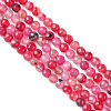 Natural Crackle Agate Bead Strands G-R344-4mm-55-2