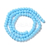 Opaque Solid Color Imitation Jade Glass Beads Strands LS-EGLA-A039-P4mm-D12-2