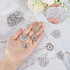DIY 16Pcs 8 Style Rack Plating 304 Stainless Steel Pendants STAS-SC0004-81-3